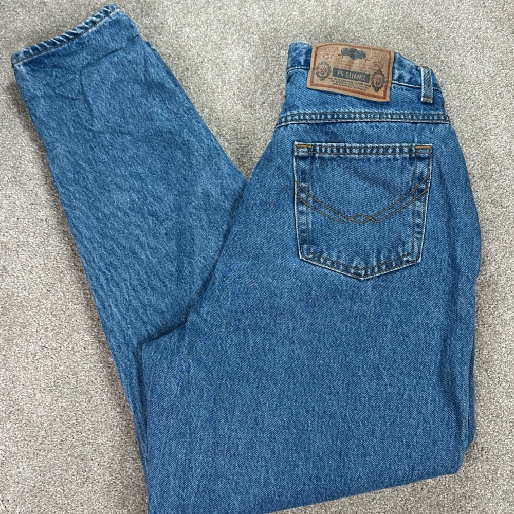 Vintage PS‎ Gitano Jeans Womens Size 16R Mom Jeans Denim High Waist Blue
